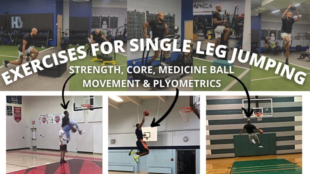 Single leg jumping exercises for strength and agility.